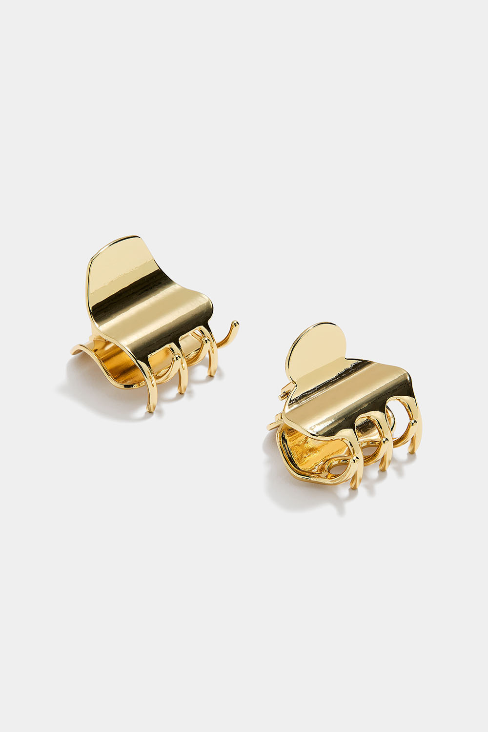 Gullfargede hårklemmer, 2-pakning