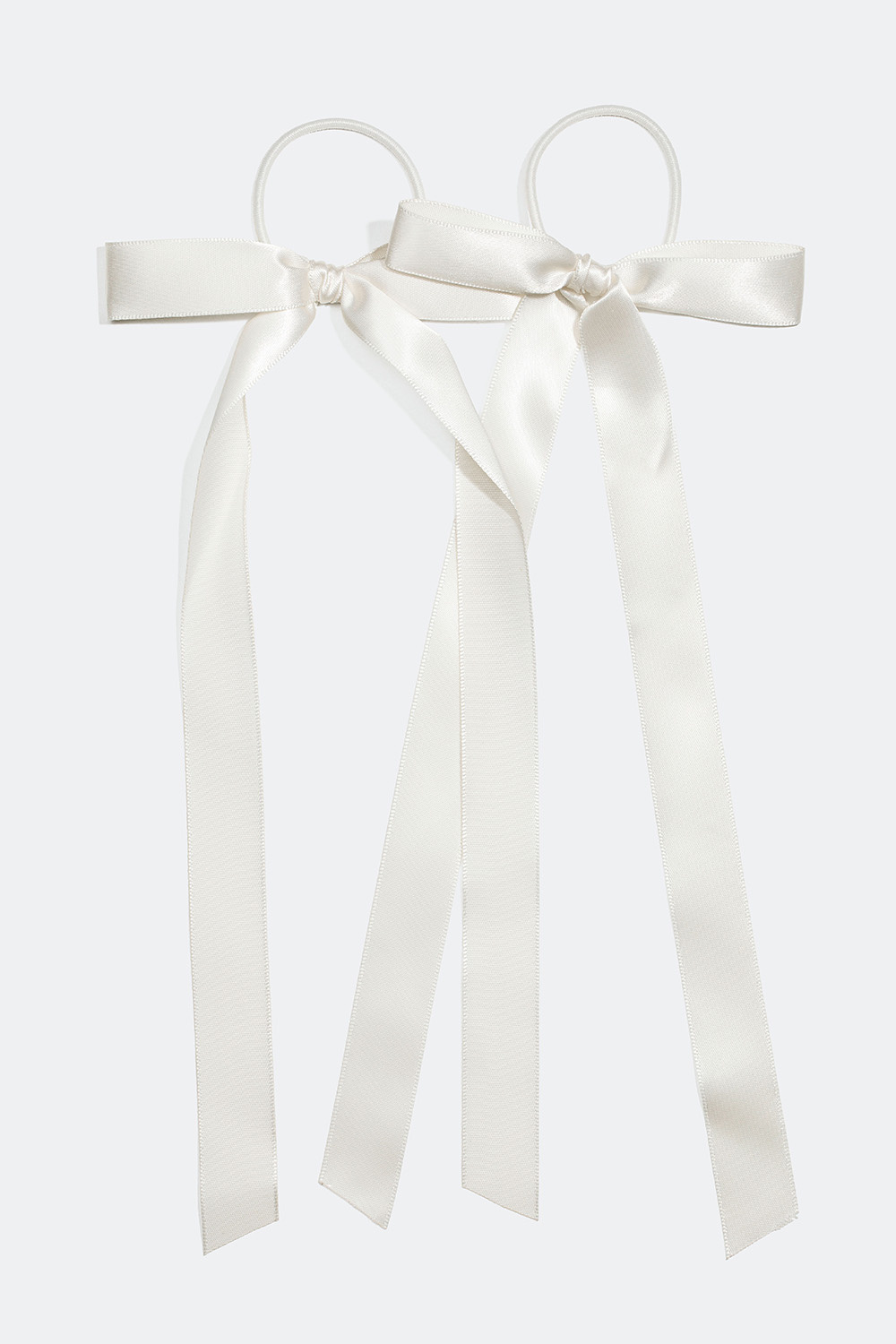 Hårstrikker med hvite rosetter, 2 pakning