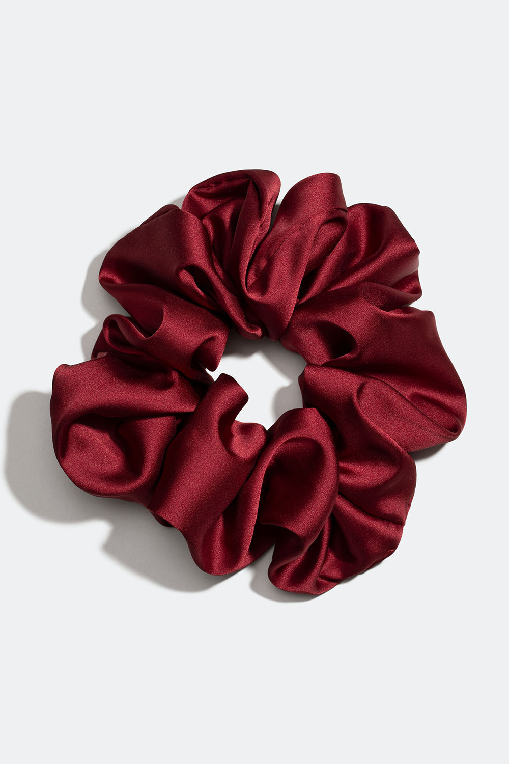 Stor, vinrød scrunchie