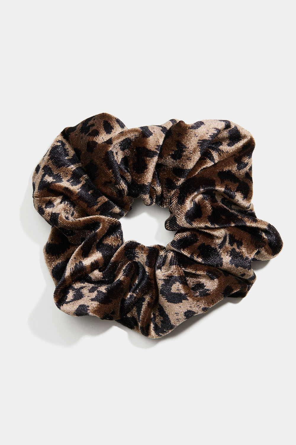 Scrunchie i leopardmønstret fløyel