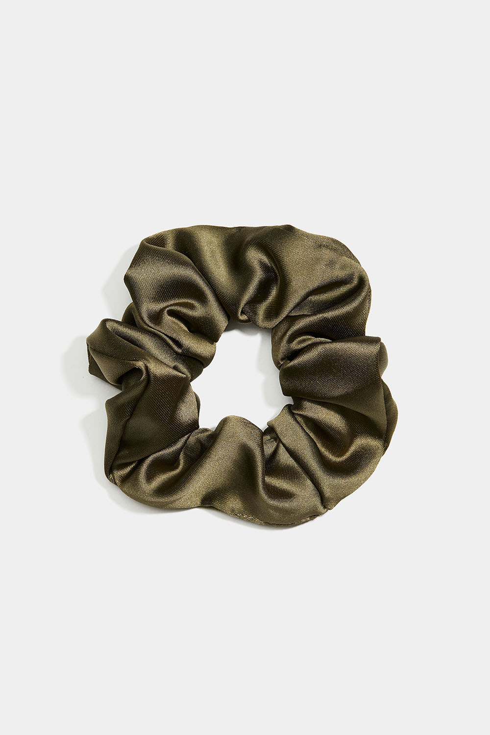 Mørkegrønn scrunchie