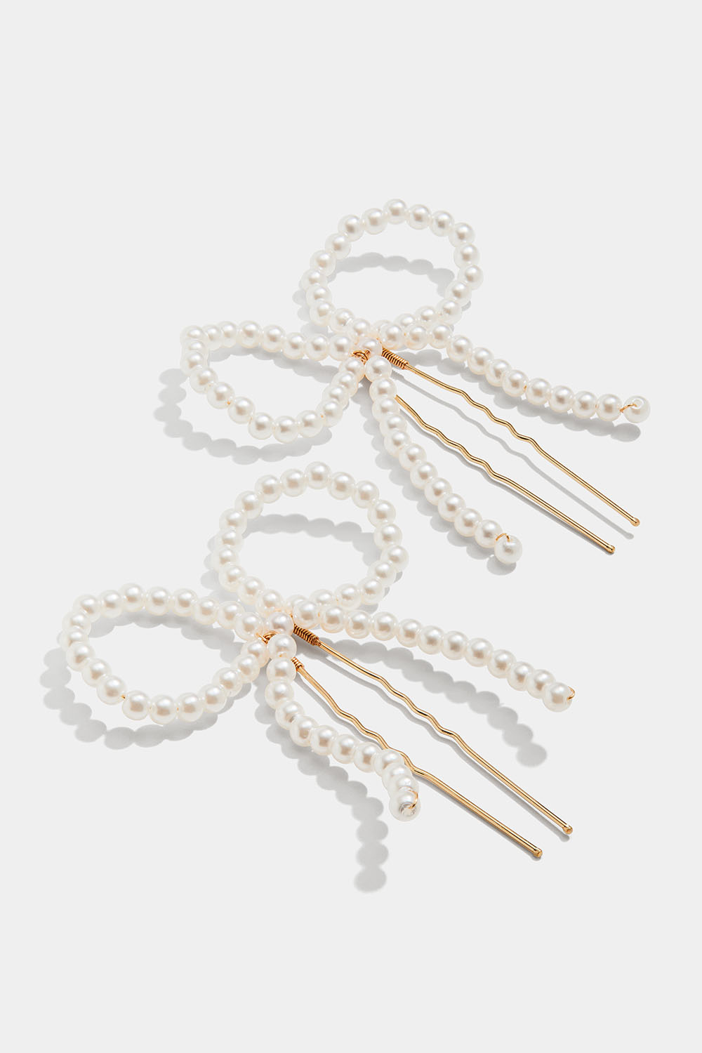 Hårnåler med perlesløyfer, 2-pakning