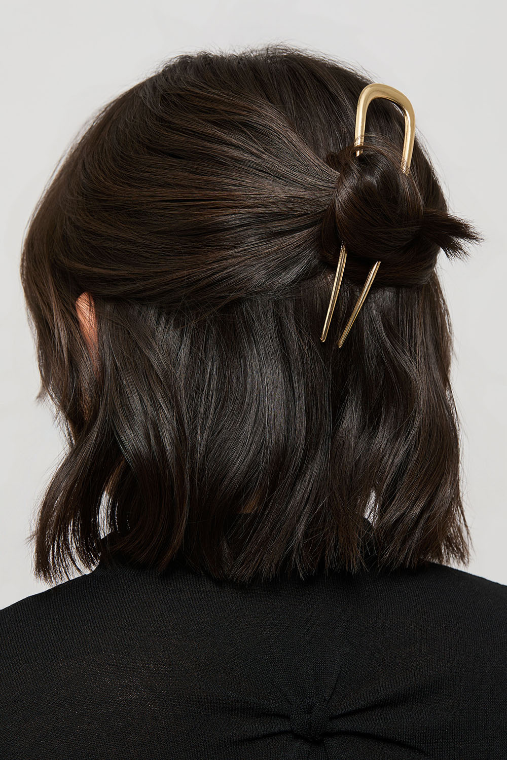 Fransk hårnål i gullfarge