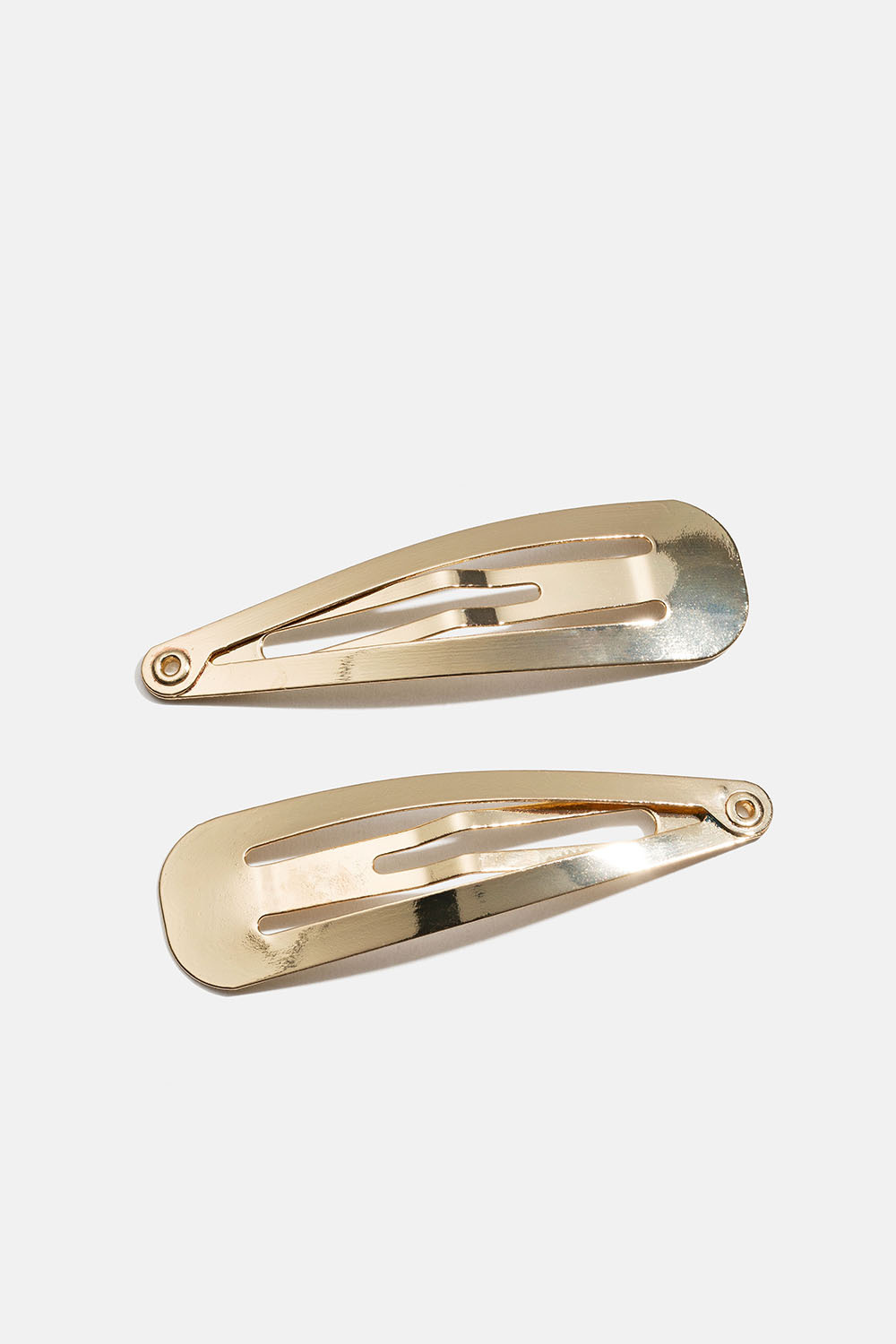 Små click-clack spenner i gull, 2-pakning