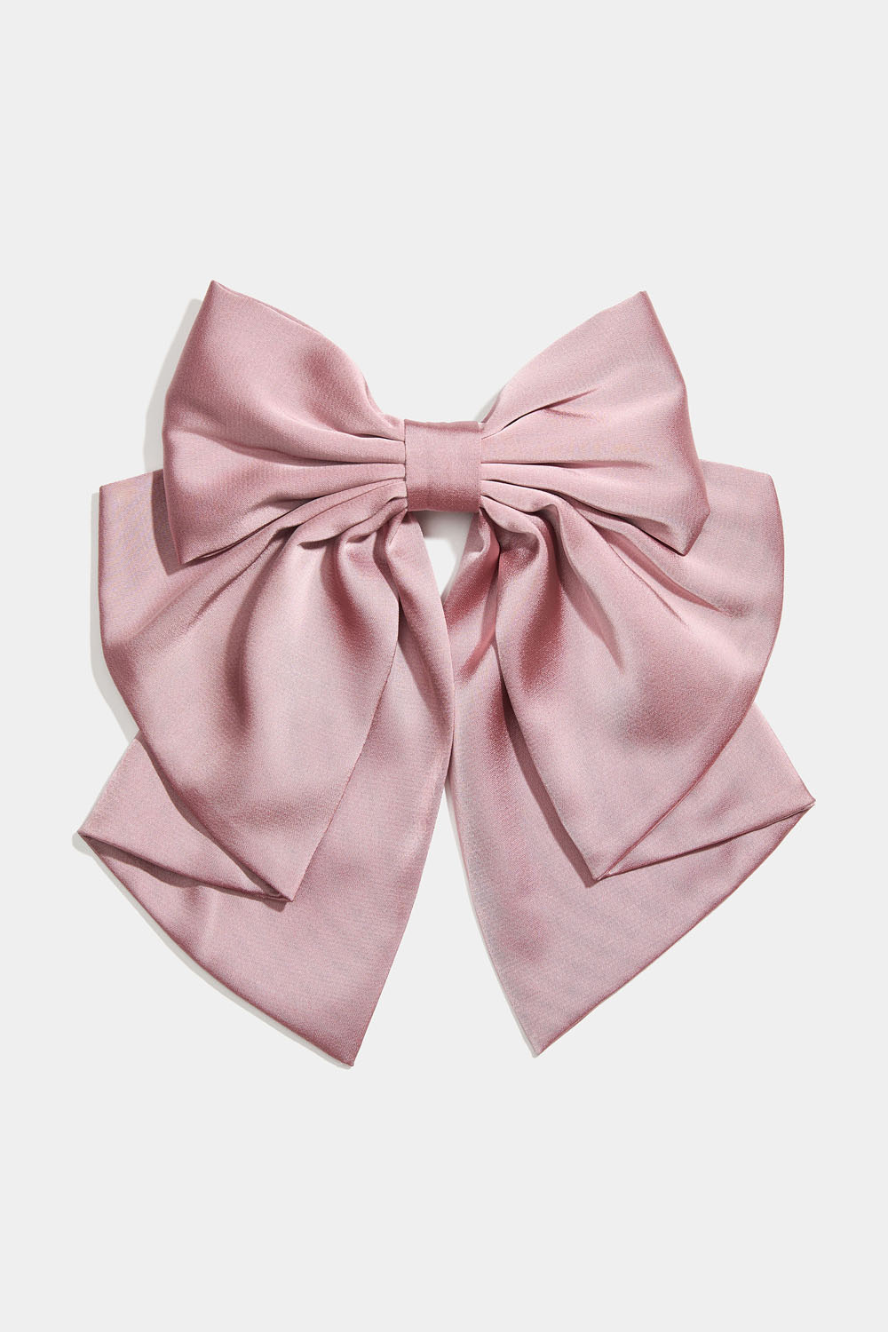 Rosa hårspenne med sløyfe og hale