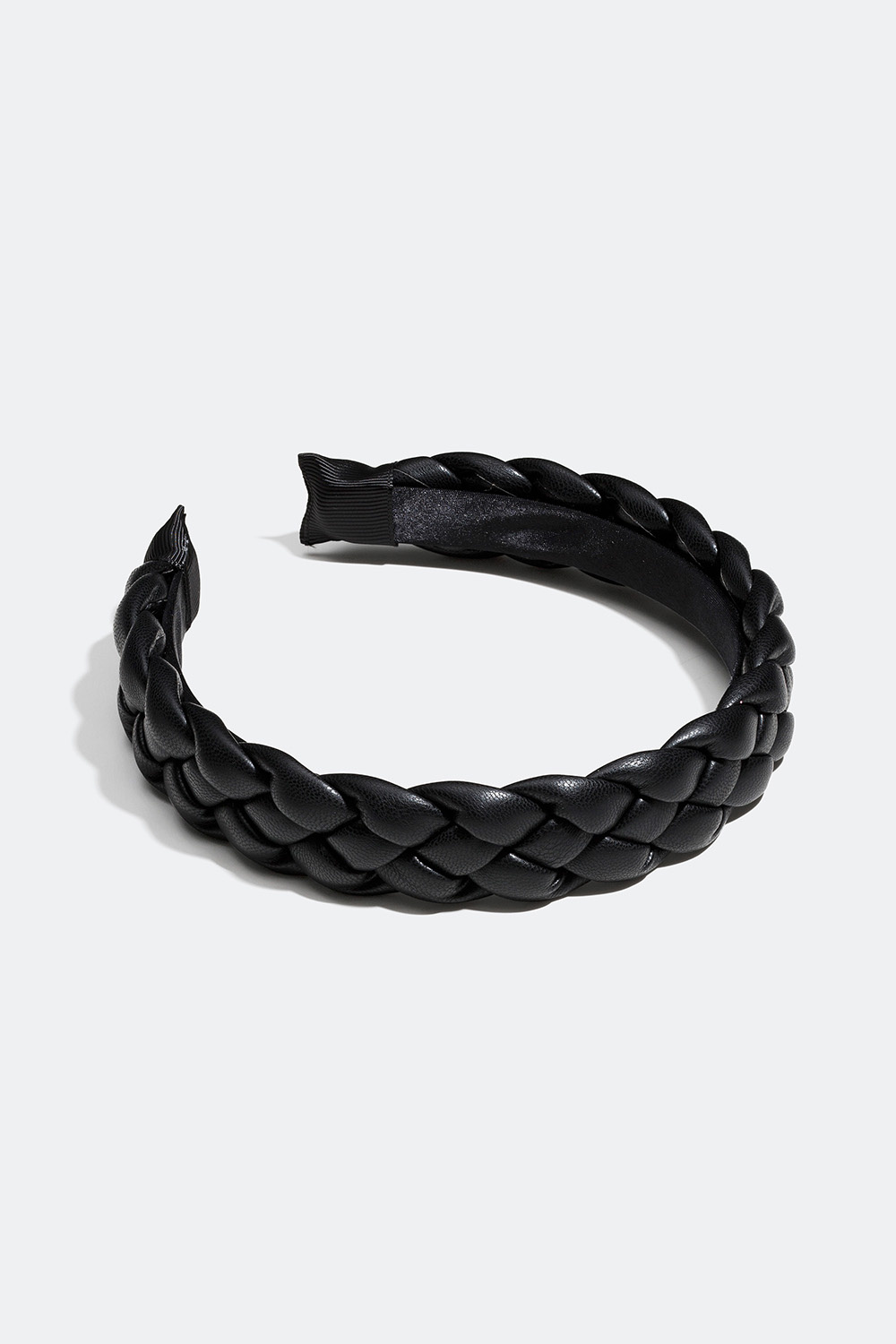 Flettet hårbøyle i kunstskinn