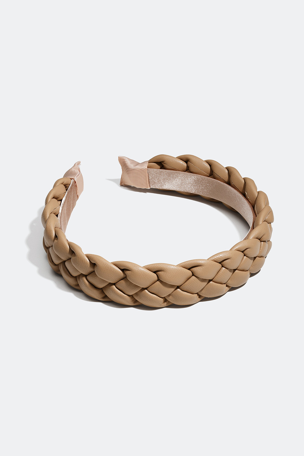Flettet hårbøyle i kunstskinn