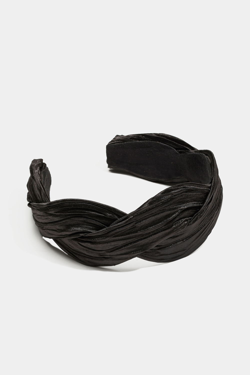 Bred tiara i tvunnet stoff