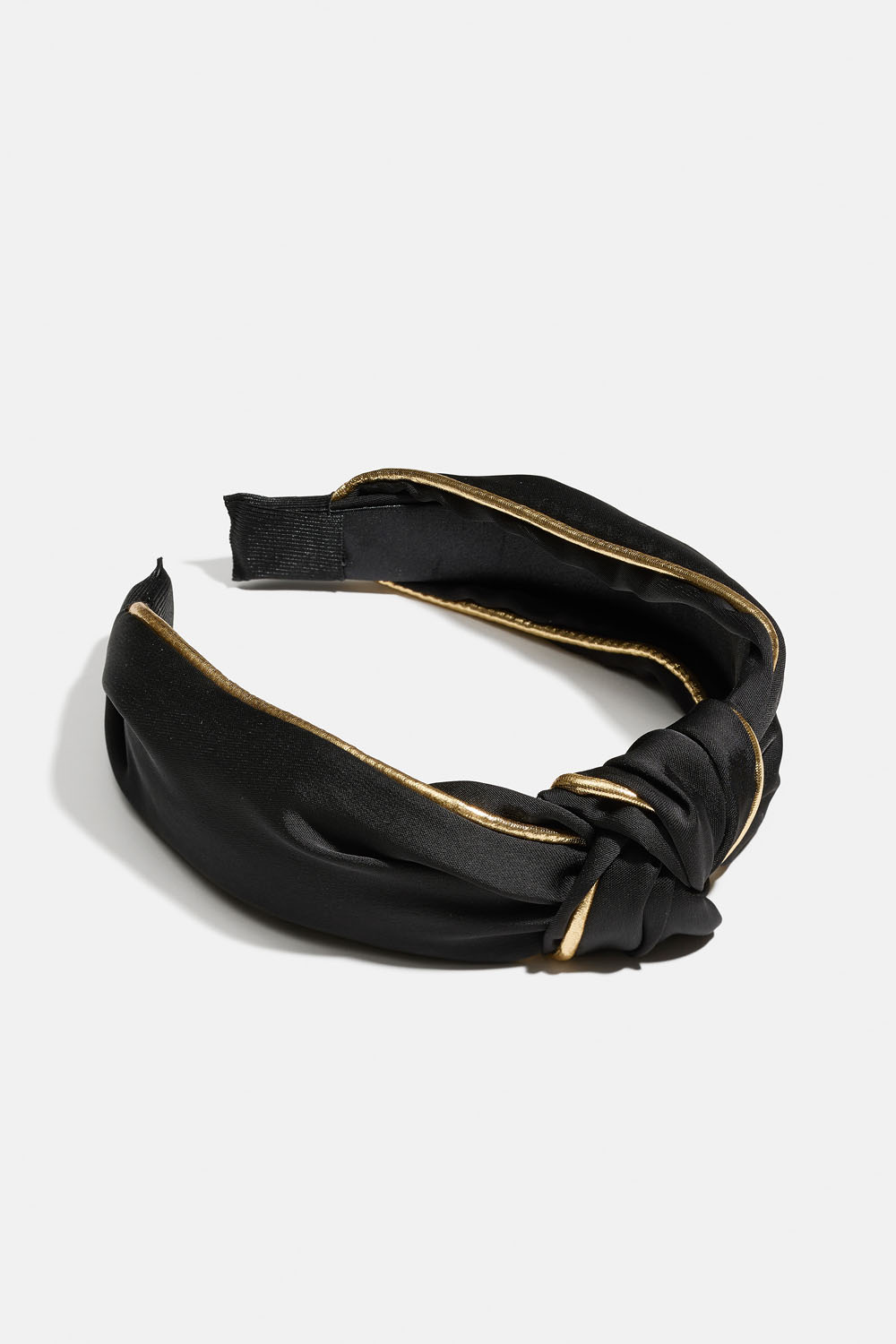 Diadem med knute- og gulldetaljer