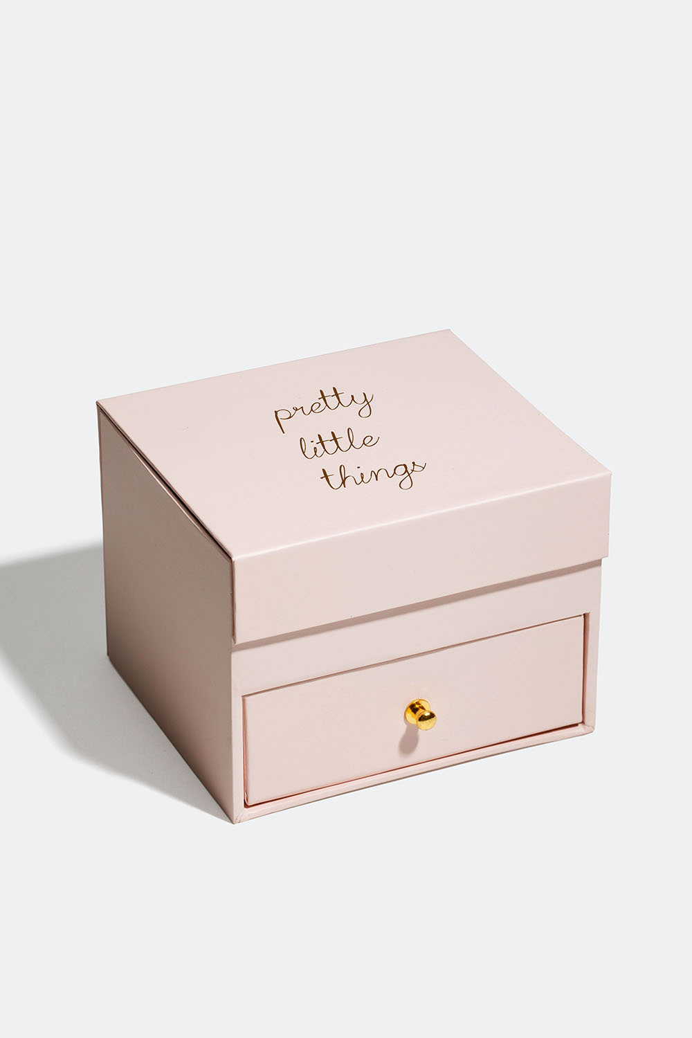 Rosa smykkeskrin med «Pretty little things»