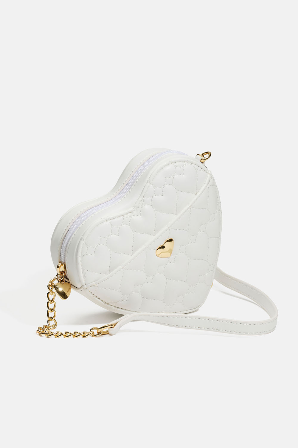 Hjerteformet, vattert veske til barn