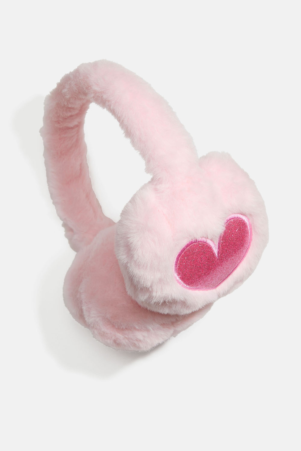 Øremuffer til barn med glitrende hjerter