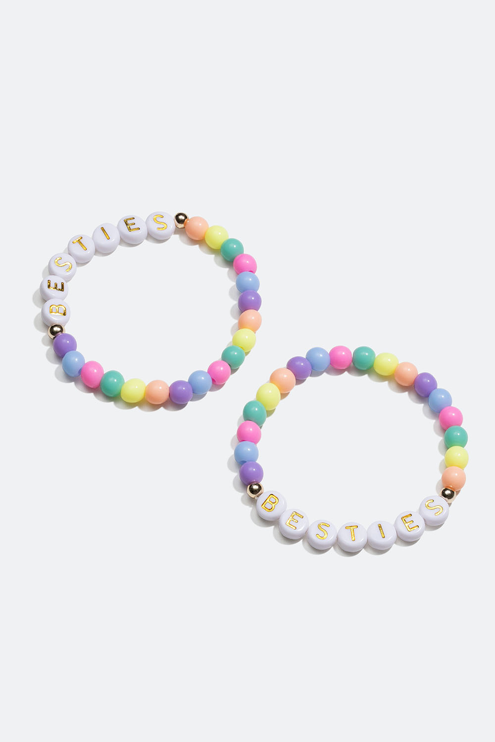 Elastiske BFF-armbånd, 2-pakning