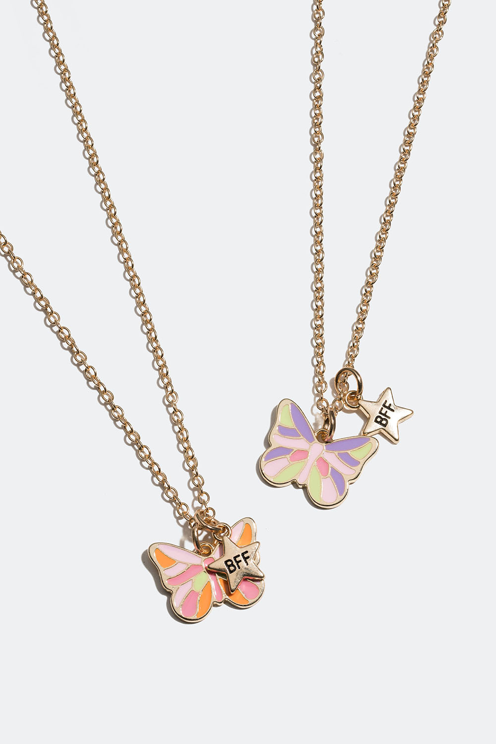 Best friends-kjede med sommerfugler, 2 pakning
