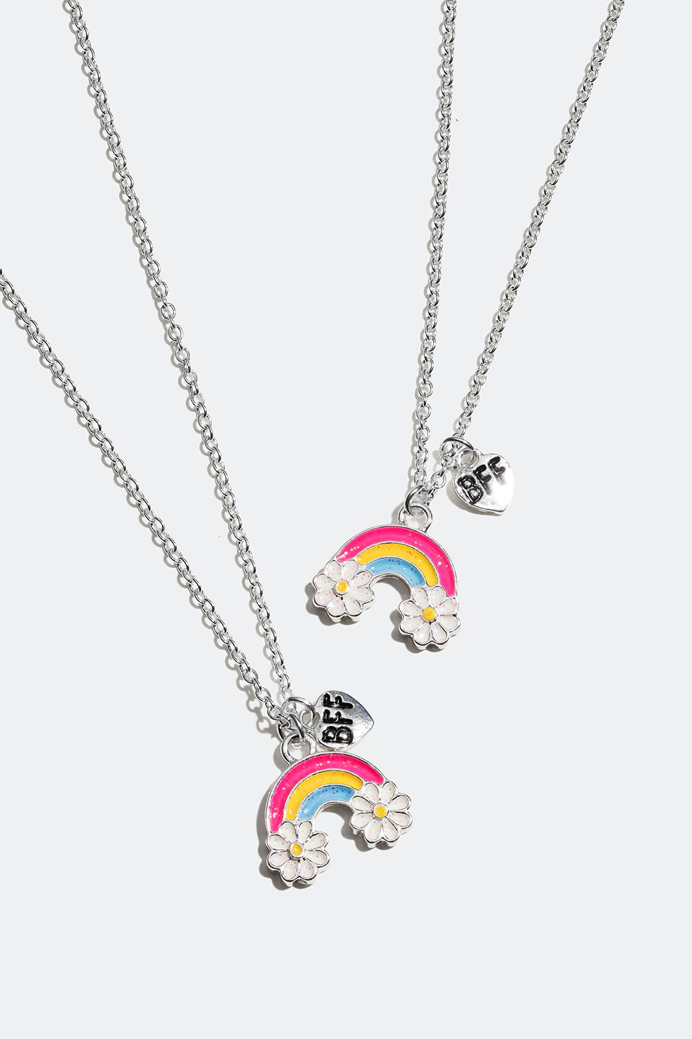 Best friends-kjede med regnbuer, 2 pakning