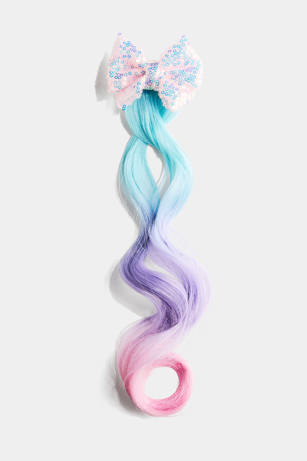 Fargerik hårspenne til løshår med sløyfe