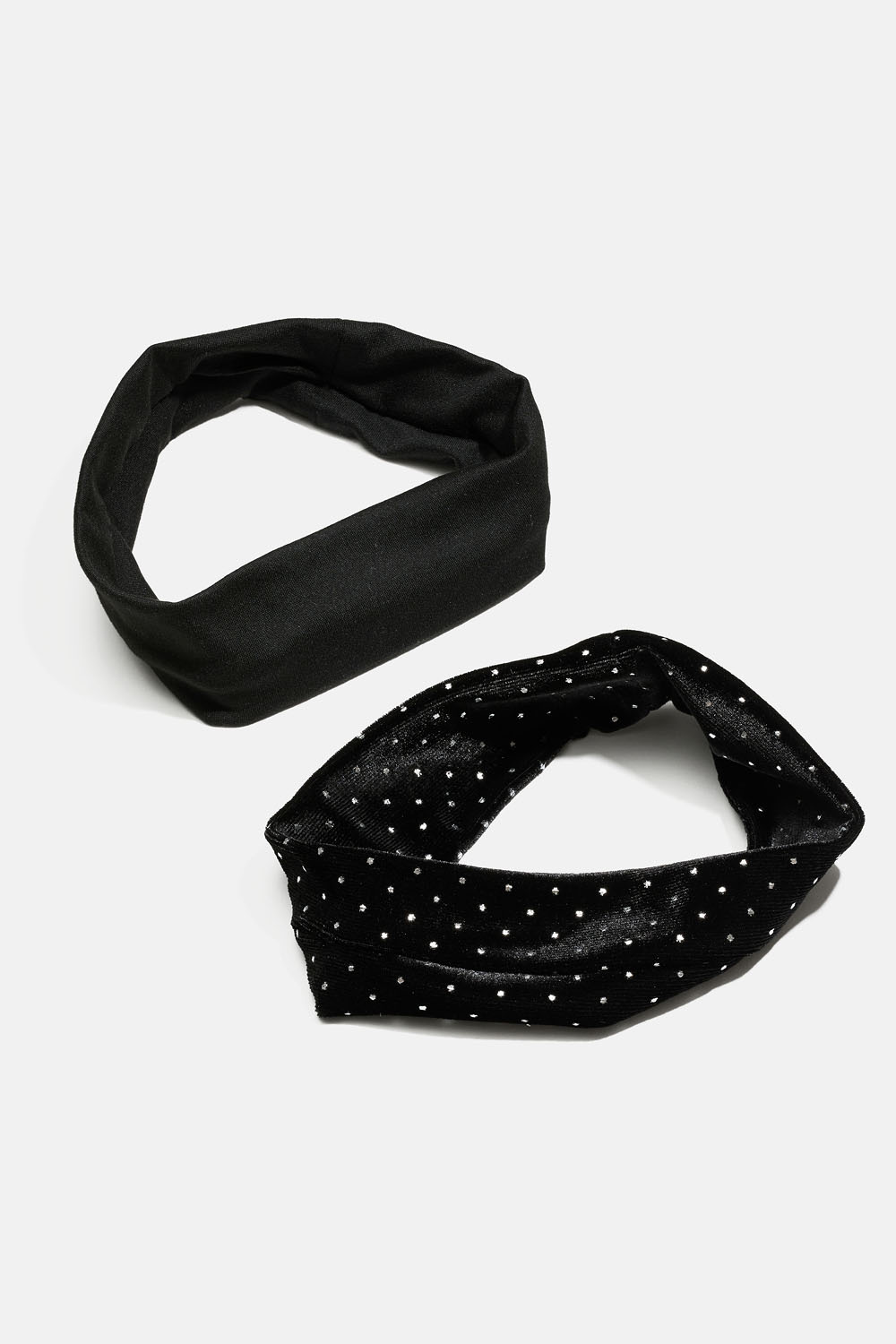 Sorte hårbånd til barn, 2-pakning