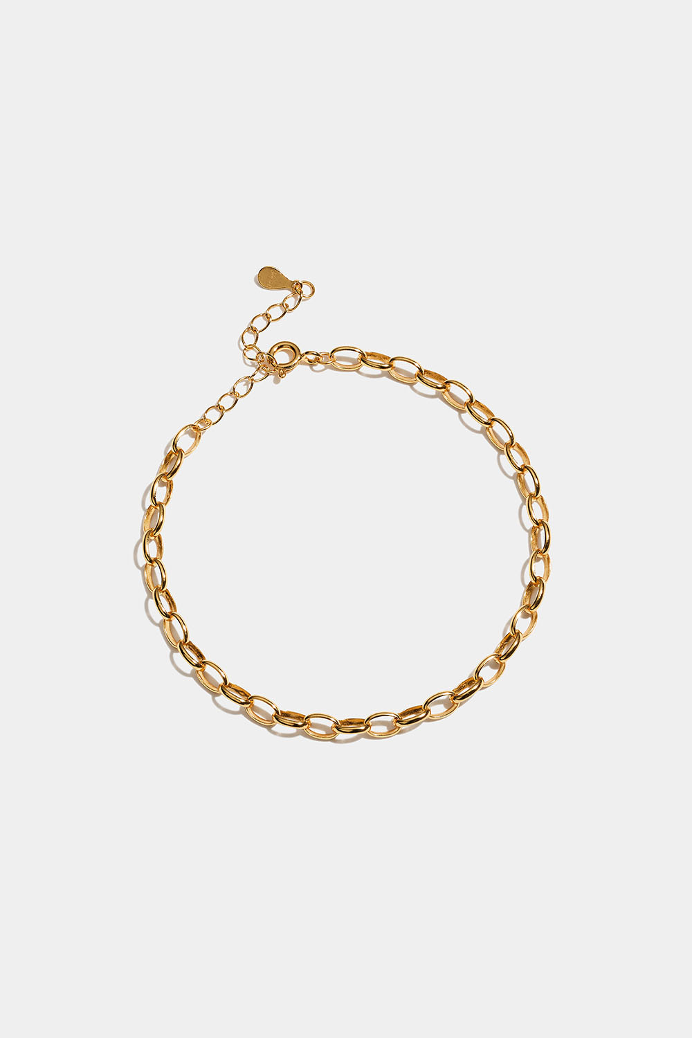 Armbånd i 18k forgylt ekte sølv.