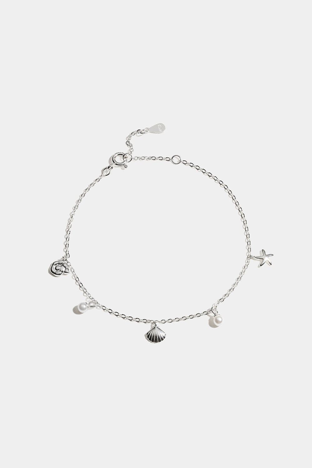 Armbånd i ekte sølv med anheng fra havet