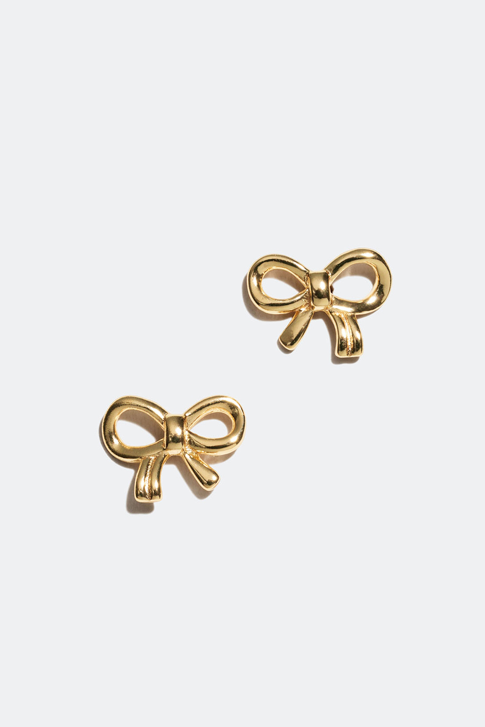Øredobber i 18 k forgylt ekte sølv med sløyfer