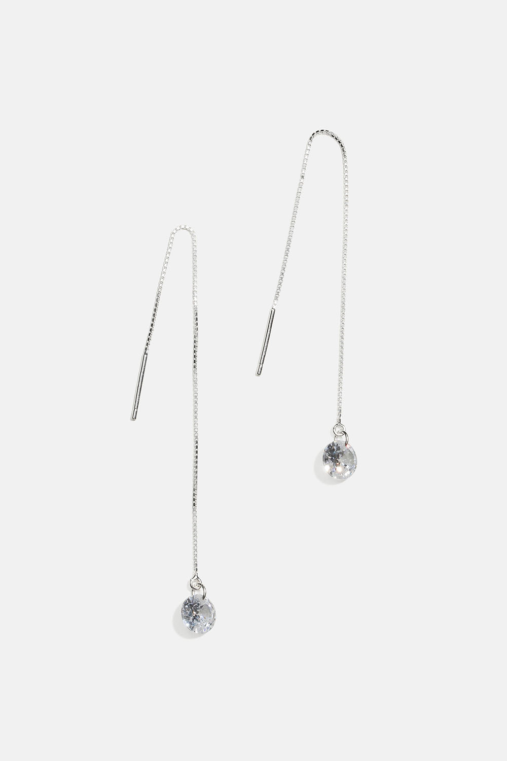 Kjedeøredobber i ekte sølv med zirkonia