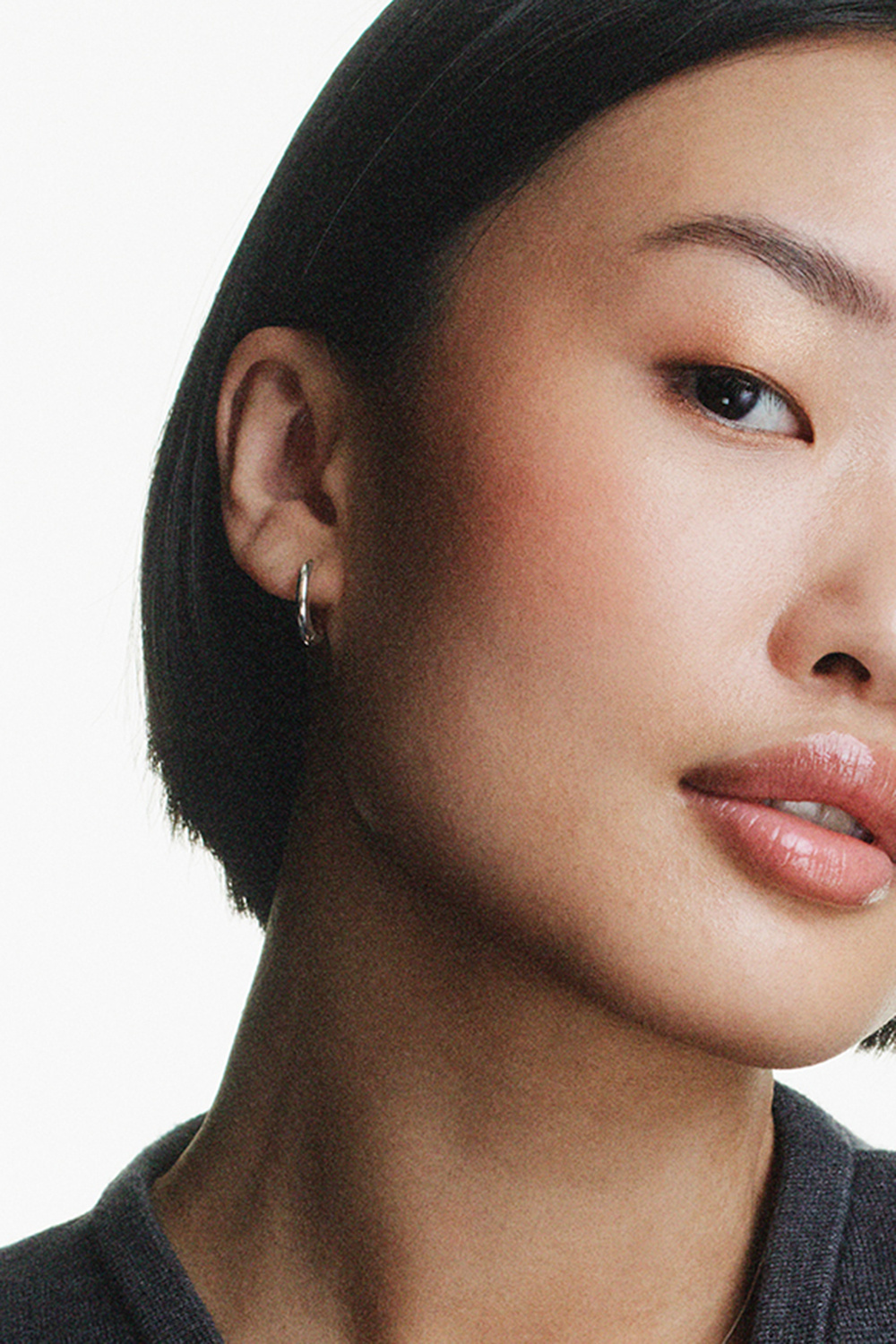 Hoops i ekte sølv, 1,5 cm