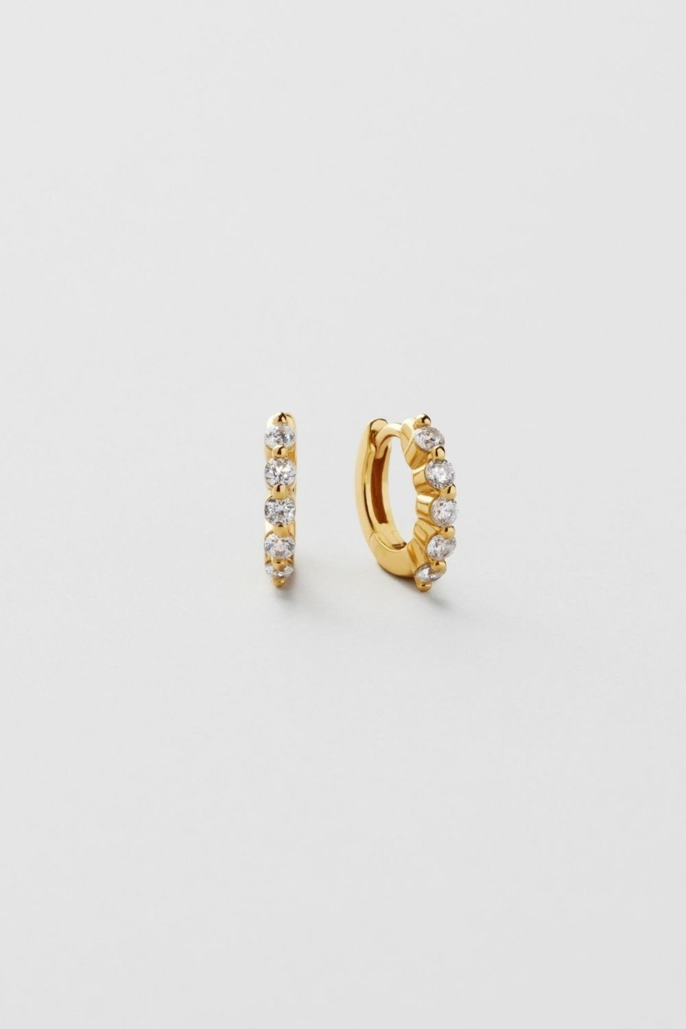 Eternity Hoops 18k Gold Plated