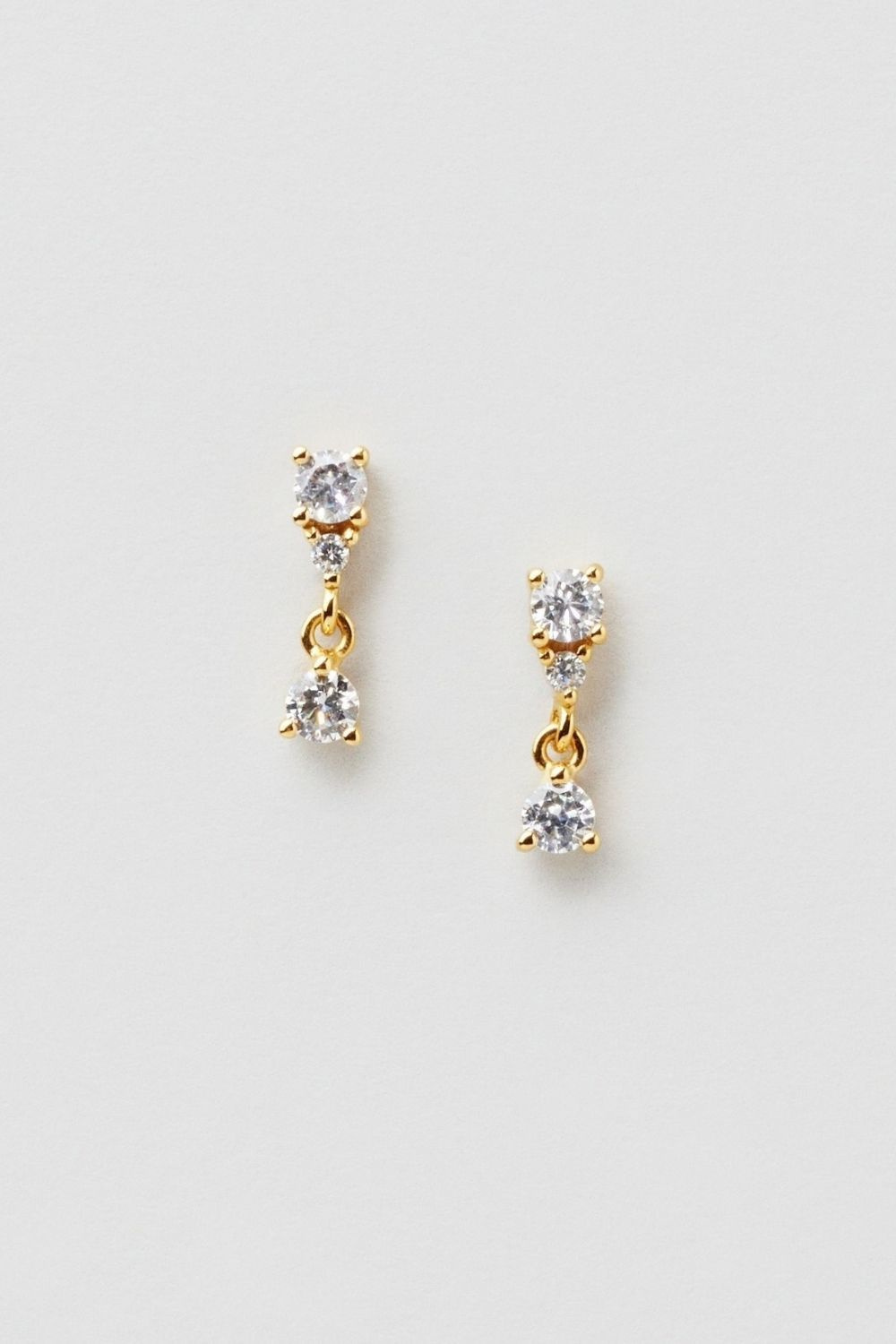 Elisa Bling Studs 24k Gold Plated