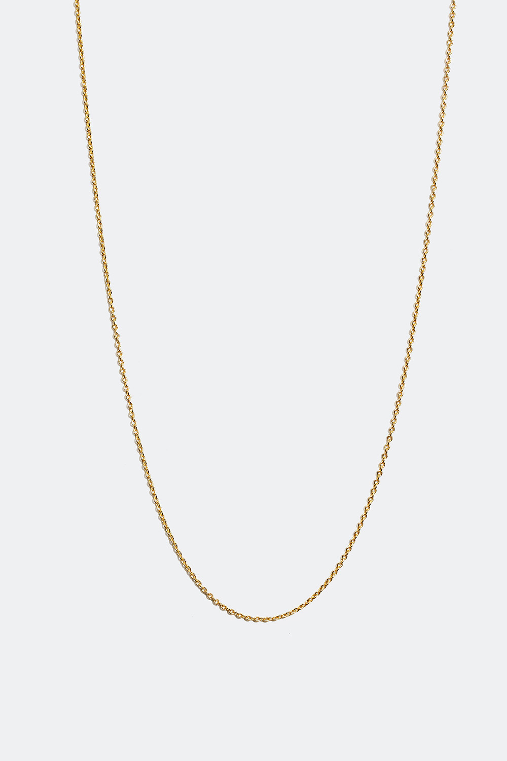 Smalt halskjede forgylt med 18 karat gull, 45 cm