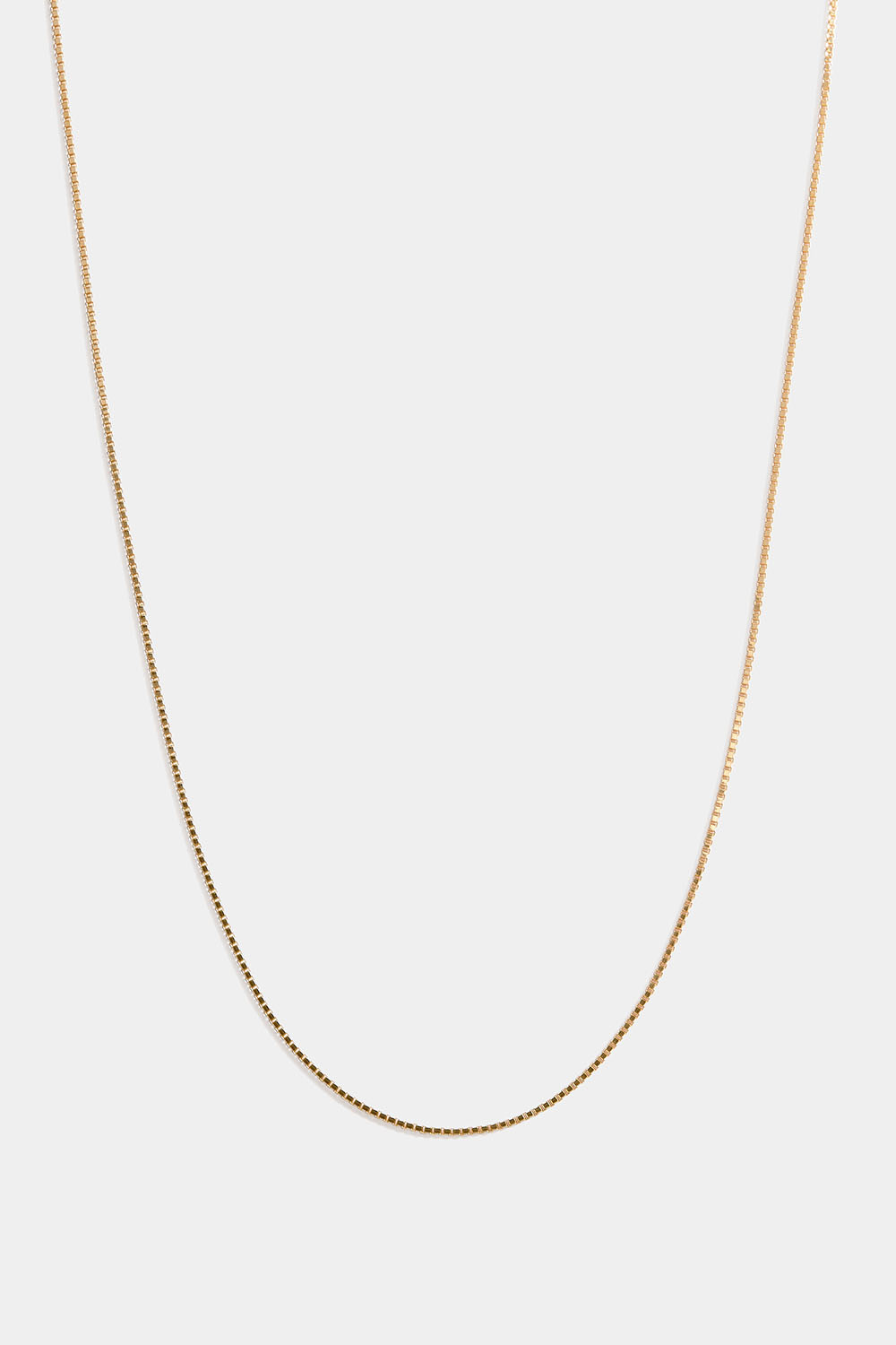 Venetiansk halskjede i 18k forgylt ekte sølv, 36 cm